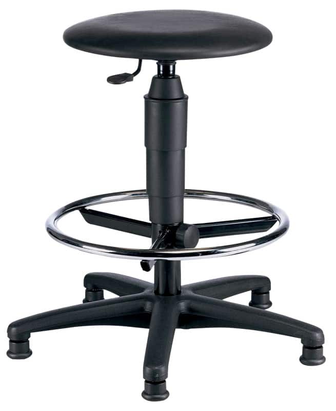 TOPSTAR Zeichenstuhl Kunstleder Ohne Armlehnen Höhenverstellbarer Sitz Schwarz 110 kg TEC 60