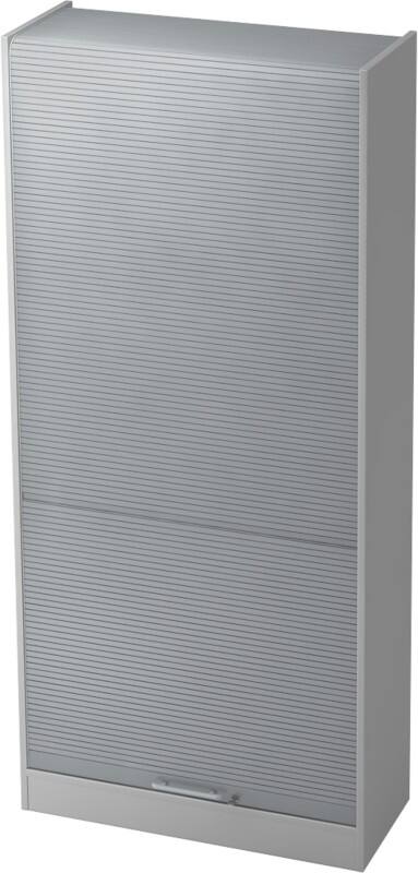 Hammerbacher Rollladenschrank Grau, Silber 900 x 400 x 2.004 mm