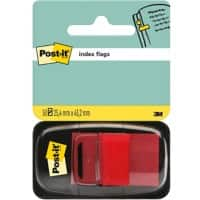 Post-it Index Index-Haftstreifen Rechteckig 2,54 x 4,32 cm Rot I680-1 50 Streifen