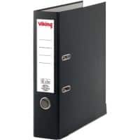 Viking Ordner A4 hoch 75 mm Schwarz 2 Ringe PP (Polypropylen) Matt Hochformat