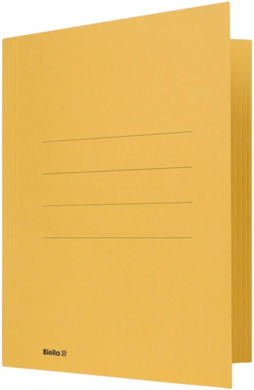 Biella Aktendeckel Jura DIN A4 Gelb Karton