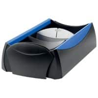 HAN Visitenkartenbox Delta VIP 500 Karten Schwarz, Blau 12 x 25,5 x 8 cm