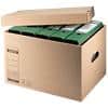 Leitz Premium Aufbewahrungsbox 6081 Mit Deckel Größe L Naturbraun Karton 34 x 45,5 x 27,5 cm 10 Stück