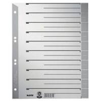 Leitz Blanko Register DIN A4 Grau Recyclingkarton 1652 100 Stück