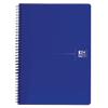 OXFORD Office Essentials Notebook DIN A4+ Liniert Spiralbindung Karton Blau Perforiert 140 Seiten
