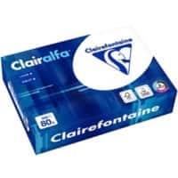 Clairefontaine Clairalfa  DIN A5 Kopierpapier Weiß 80 g/m² Glatt 500 Blatt