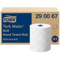 Tork Matic Advanced Falthandtücher H1 Gerollt Weiß 2-lagig 290067 6 Rollen à 150 m