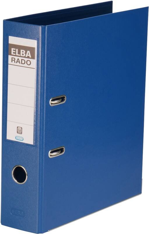 ELBA Rado Plast Ordner Breit DIN A4 80 mm Blau 2 Ringe Rado Plast PVC (Polyvinylchlorid) Hochformat