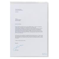 Rexel Klarsichthülle DIN A4 Transparent PP (Polypropylen) 120 Mikron 50 Stück