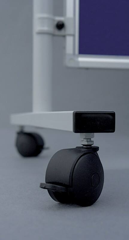 Franken Rollen Kunststoff  Schwarz 4 Stück