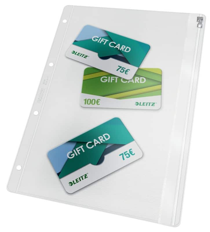 Leitz Dokumentenmappe 4040 DIN A4 Reißverschluss PVC (Polyvinylchlorid) 4 21 (B) x 31 (H) cm Transparent