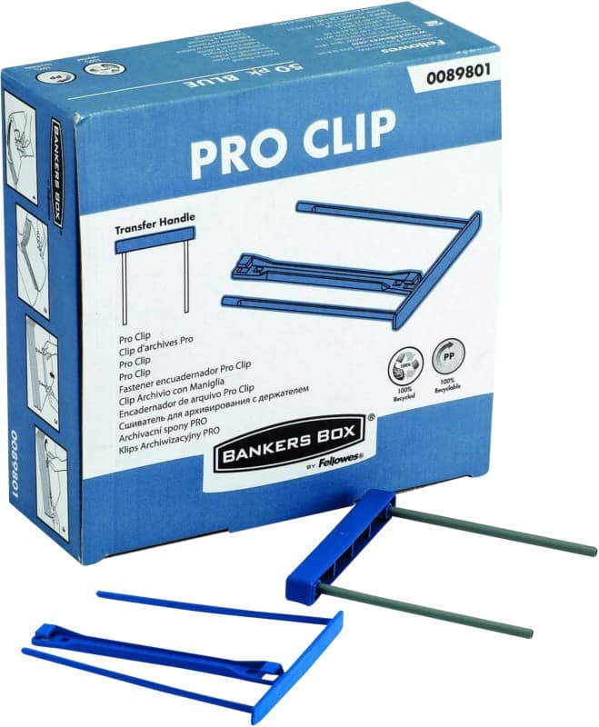 Bankers Box Heftklammer 0089801 Blau Kunststoff