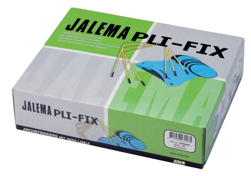 Djois Pli-Fix Archivbinder Gelb Kunststoff, Metall 85 x 105 mm 100 Stück