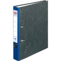 herlitz maX.file Ordner DIN A4 50 mm Blau 2 Ringe Pappkarton Wolkenmarmor Hochformat