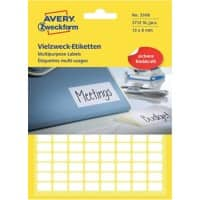 AVERY Zweckform 3306 Universaletiketten Weiß 13 x 8 mm 29 Blatt à 128 Etiketten