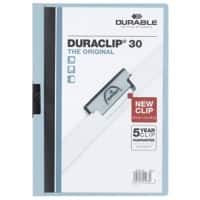 DURABLE Duraclip Klemmmappe 30 Blatt DIN A4 Hellblau