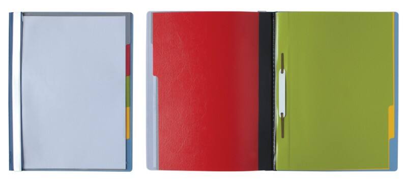 DURABLE Organisationshefter Divisoflex DIN A4 Blau Kunststoff 5 Stück