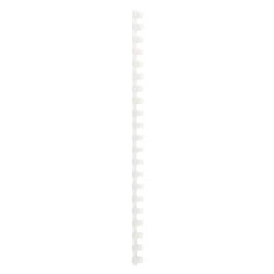 GBC Polyvinylchlorid Plastikbinderücken Weiß 12 mm 95 Blatt DIN A4 100 Stück