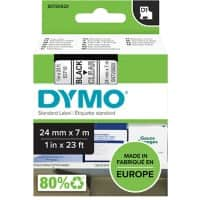 DYMO D1 S0720920 Schriftband 24 mm x 7 m Durchsichtig