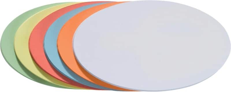 Franken oval moderationskarten 19 x 11 cm papier farbig sortiert 500 stã¼ck