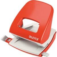 Leitz NeXXt Locher 5008 Metall 2-fach 30 Blatt Hellrot