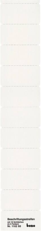 Bene Beschriftungsschildchen Karton Weiß 60 x 30 mm 50 Stück