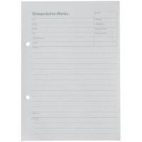Gesprächsnotizblock Recycling Weiß DIN A5 70 g/m² Liniert 50 Blatt 50 Blatt