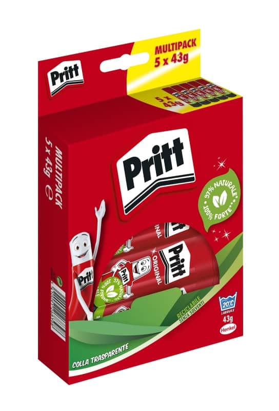 Pritt Klebestift 43 g Transparent 1445029 5 Stück