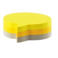 Post-it Haftnotizen 70 x 70 mm Sprechblase Farbig sortiert 225 Blatt