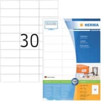 HERMA Universaletiketten 4612 Weiß DIN A4 70 x 29,7 mm 200 Blatt à 30 Etiketten