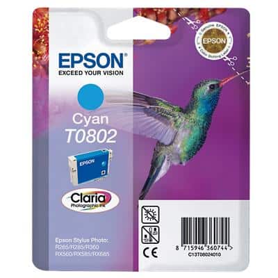 Epson T0802 Original Tintenpatrone C13T08024011 Cyan