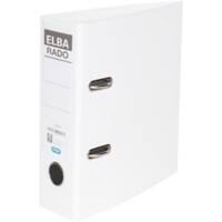 ELBA Rado Plast Ordner DIN A5 75 mm Weiß 2 Ringe 100022642 Pappkarton, PP (Polypropylen) Hochformat