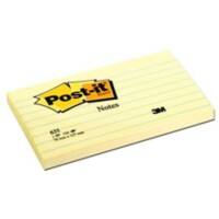 Post-it Linierte Haftnotizen 127 x 76 mm Kanariengelb 12 Blöcke à 100 Blatt