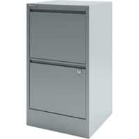 Bisley Home Hängeregistraturschrank Home 2 Schubladen Silber 413 x 400 x 672 mm