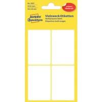 AVERY Zweckform 3087 Universaletiketten Weiß 54 x 35 mm 6 Blatt à 4 Etiketten