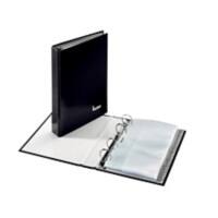 Bene Visitenkartenbuch DIN A5 144 Karten Schwarz 16,5 x 22 cm