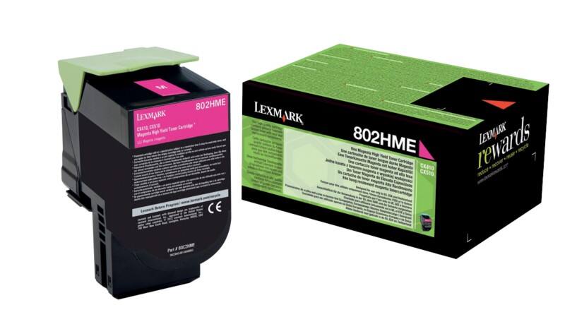 Lexmark Original Tonerkartusche 80C2HME Magenta
