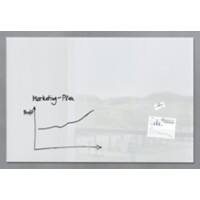 Sigel Artverum Glastafel Magnetisch Einseitig 150 (B) x 100 (H) cm Weiß