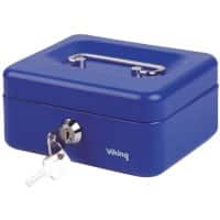 Viking Geldkassette Schlüssel 4 153 x 120 x 70 mm Blau