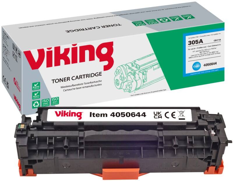 Viking 305A Kompatibel HP Tonerkartusche CE411A Cyan