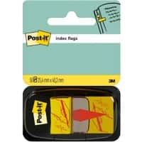 Post-it Index Haftmarker "Sign Here" 25,4 x 43,2 mm Gelb 50 Streifen