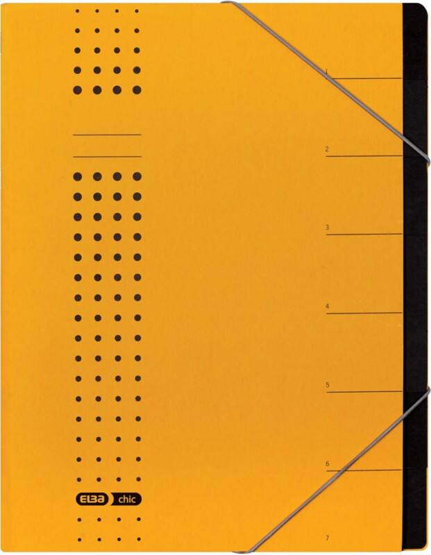 ELBA Ordnungsmappe chic DIN A4 Gelb Karton 25 x 1,2 x 31,5 cm
