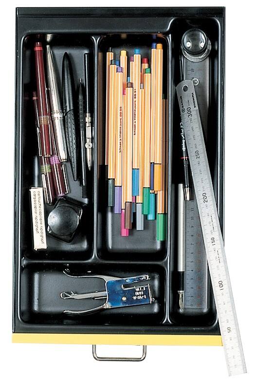 Bisley Schubladeneinsatz Multidrawer Schwarz 233 x 363 x 51 mm