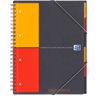 Oxford International A4 Farbig sortiert PP Cover Projektbuch kariert 80 Blatt