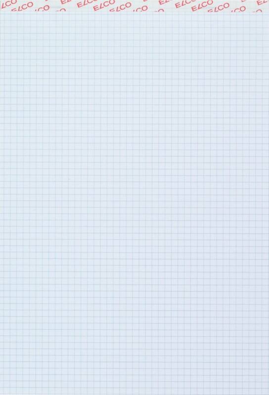 Elco Notizblock DIN A4 Kariert Geleimt Weiß Perforiert 200 Seiten 10 Stück à 100 Blatt