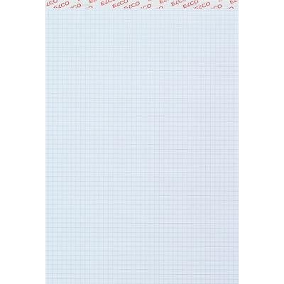 Elco Notizblock DIN A4 Kariert Geleimt Weiß Perforiert 200 Seiten 10 Stück à 100 Blatt