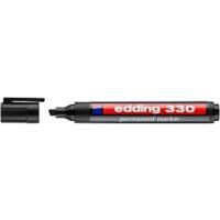 edding 330 Keilspitze Permanentmarker Breit Keilspitze 5 mm Schwarz Nachfüllbar