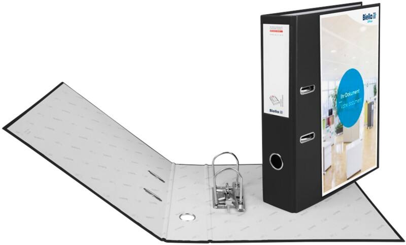 Biella Creative Breit Ordner DIN A4 70 mm Schwarz 2 Ringe 10342702U Kunststoff