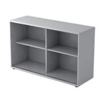 Hammerbacher Schiebetürenschrank Melaminharzbeschichtete Spanplatte 1 Fachboden 1.200 x 400 x 748 mm Grau