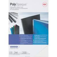 GBC PolyOpaque Einbanddeckel A4 Polypropylen 300 Mikron Weiß 100 Stück
